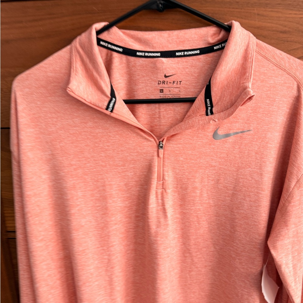 Nike Dri-FIT Half-Zip Pullover Women's Size L | Pink | Like New Running Top - Picture 4 of 13